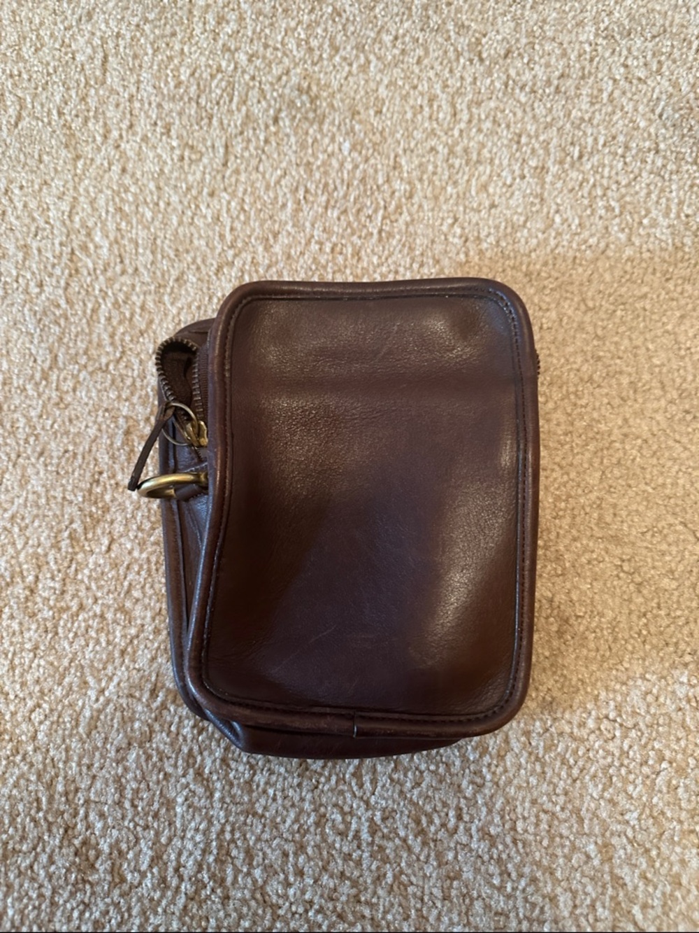 Coach Brown Leather Crossbody Pouch